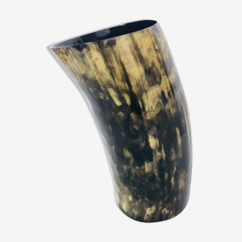 Ethnic brutalist horn vase year 60.