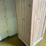 Wardrobe with 1 raw wood door