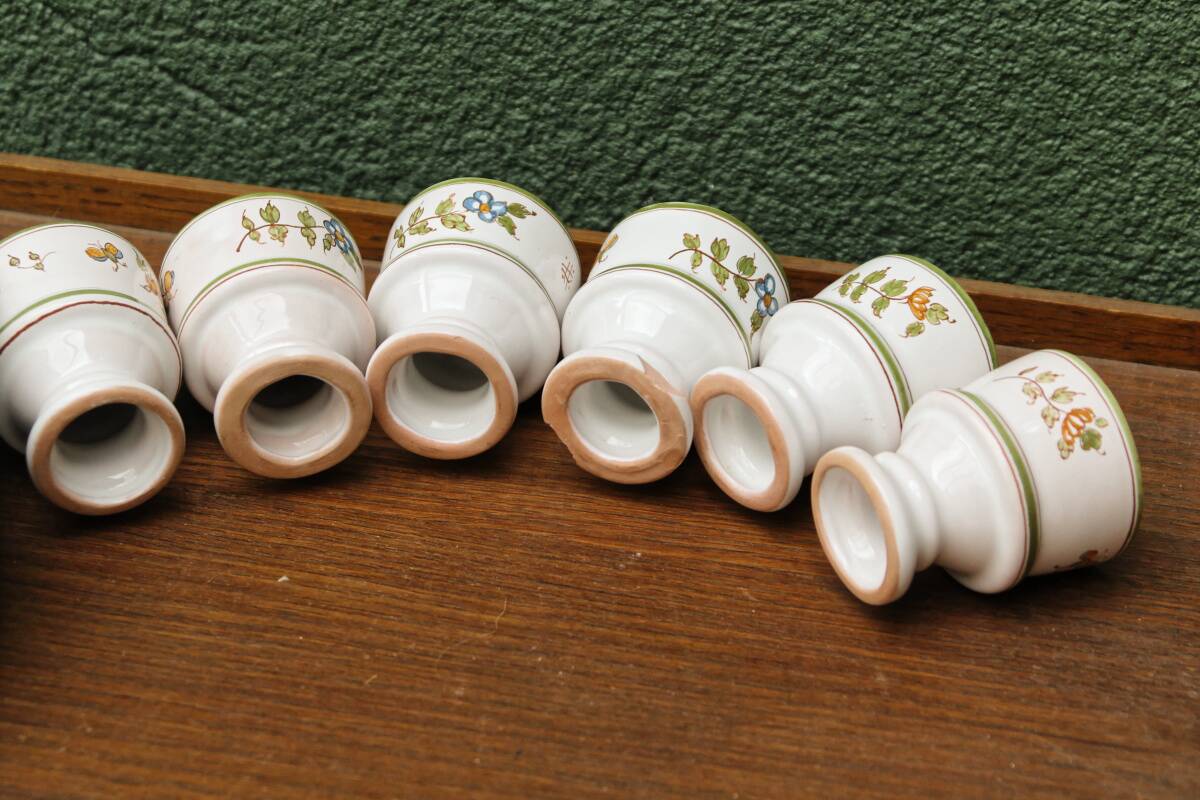 Moustiers earthenware egg service