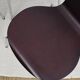 Set of 4 "ant" chairs, vintage, Diego model. Stackable, dark burgundy color.