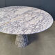 Vintage round marble dining table, 1970s