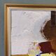 Mid-Century Modern Swedish "Autumn Rhapsody" Vintage Abstract Oil Painting, Hans Osswald