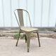 Set of 6 Tolix garden chairs