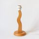 Organically shaped pine lamp base, 1980s