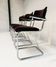 Set metal dining chairs in Gispen style (4), 1970s