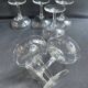 6 Blown and Cut Champagne Glasses