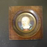 Miniature on natural material