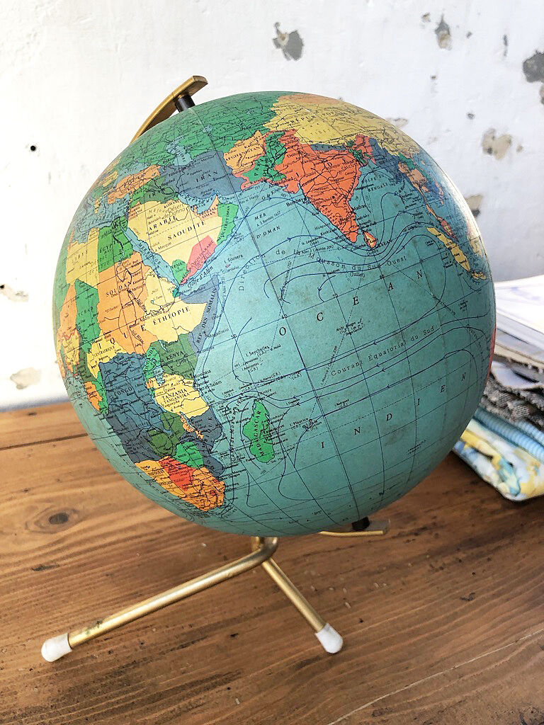 Ancient globe of earth George Philip & Son