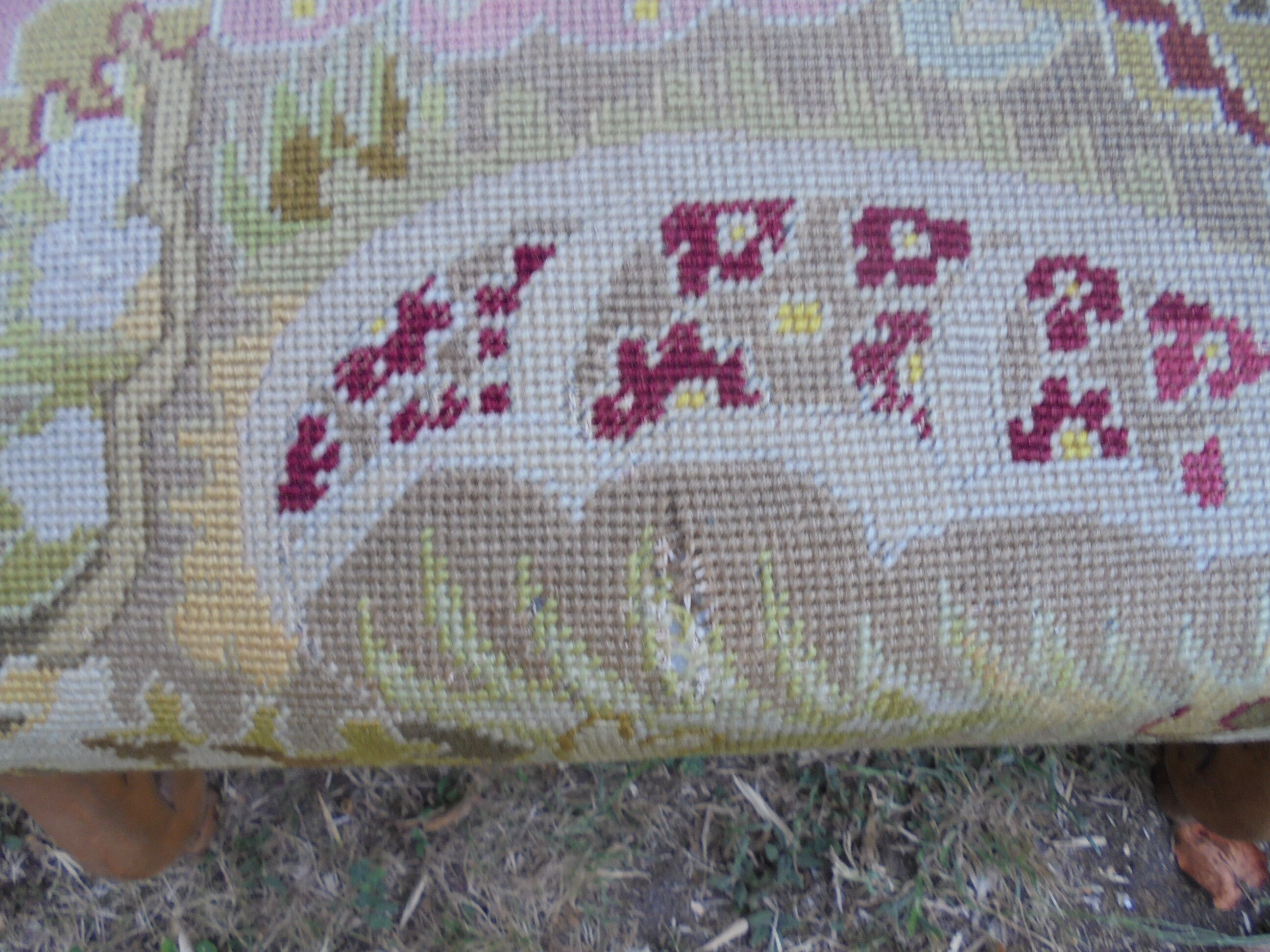 Louis XIII style armchair with tapestry