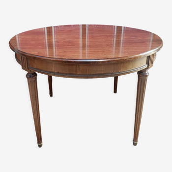 Louis XVI style round table with two extensions, 8 or 10 seats