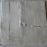 Old sheet and its matching, embroidered, 1 person