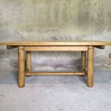 Table vintage en bois massif