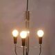 Chrome pendant light, Italian design, 60s