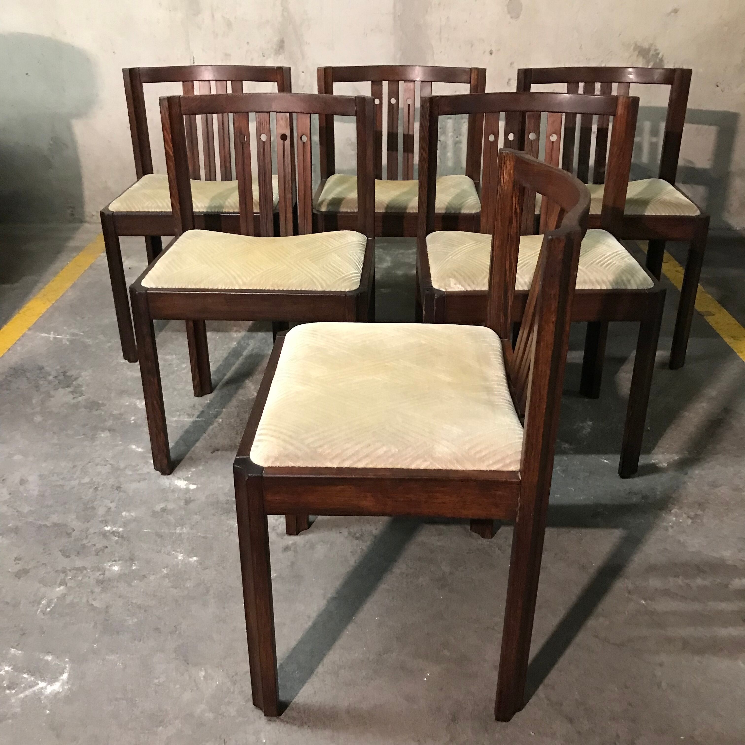 Set de 6 chaises en palissandre de Rio, 1940