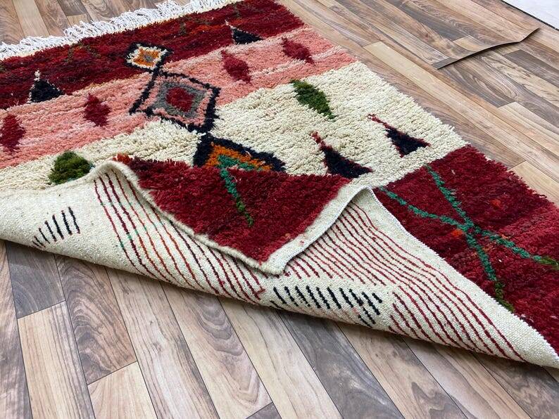 Colorful Moroccan wool rug 150/250cm