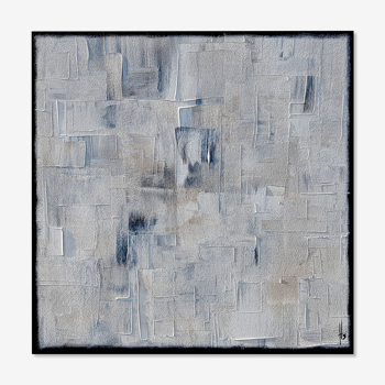 Tableau peinture abstraite "glacial"