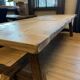 Tower antique oak farmhouse table - 300 by 93 cm