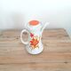 Vintage teapot / coffee maker - Bavarian porcelain - Orange flower décor - 1970