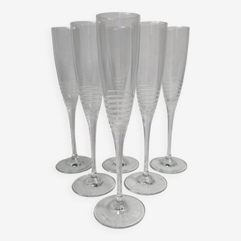 Flûtes à champagne Villeroy et Boch en cristal, 26 cm