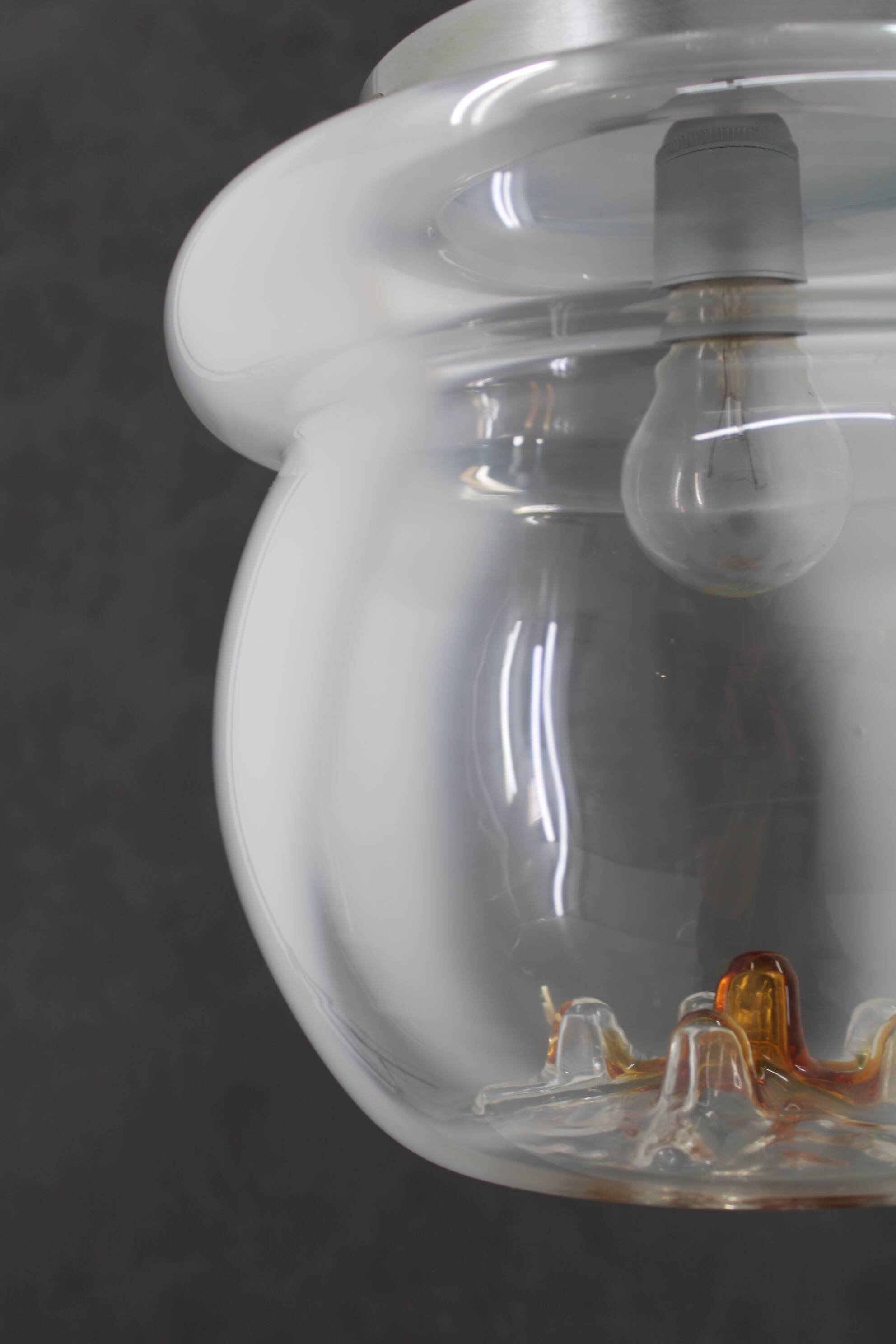 1970s Glass Murano Pendant Light , Italy