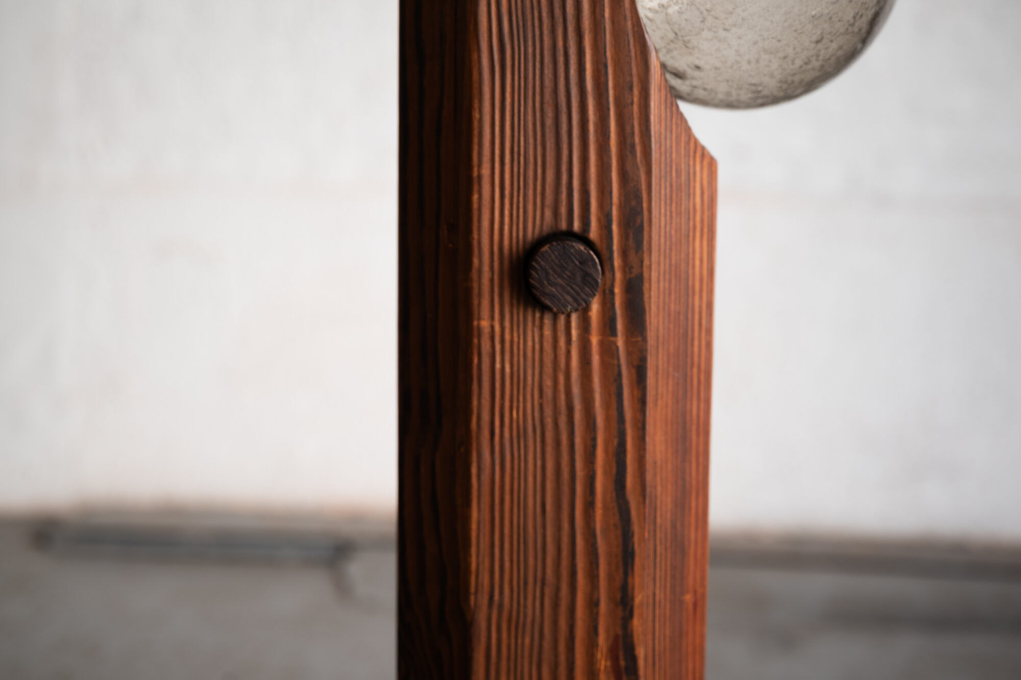 Brutalist floor lamp by Temde Leuchten