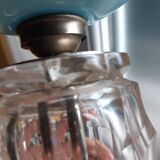 Art Deco crystal and opaline lamp