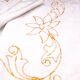 Doily or table path or center of table embroidered around 1970
