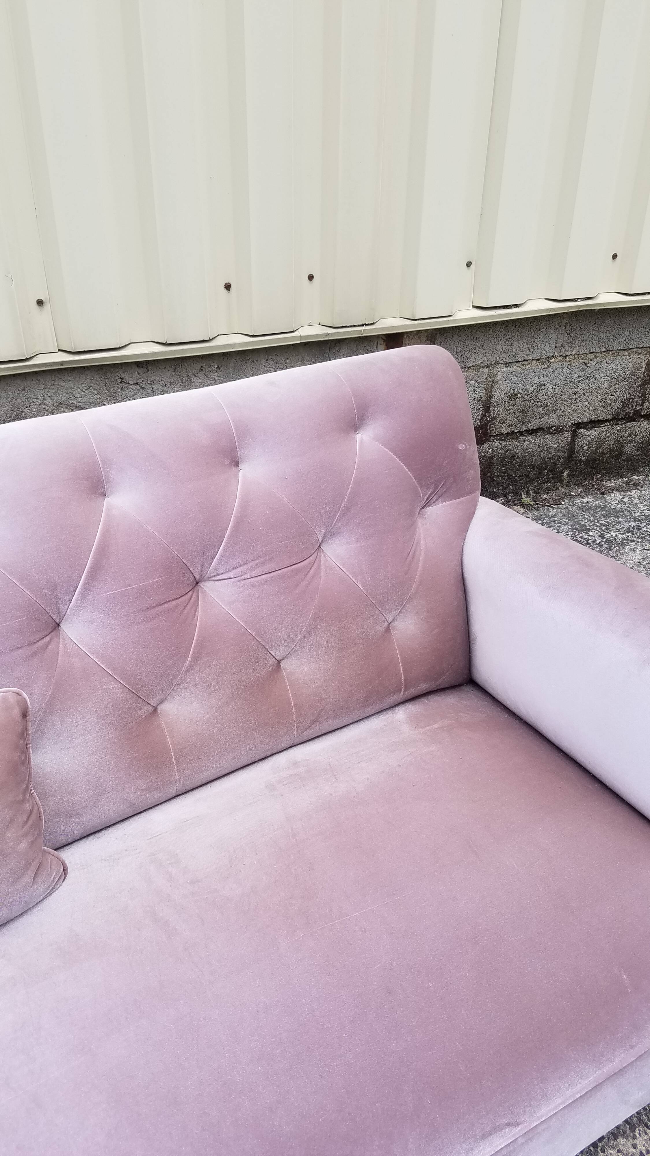 Velvet sofa