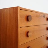 Commode danoise en teck, années 1960