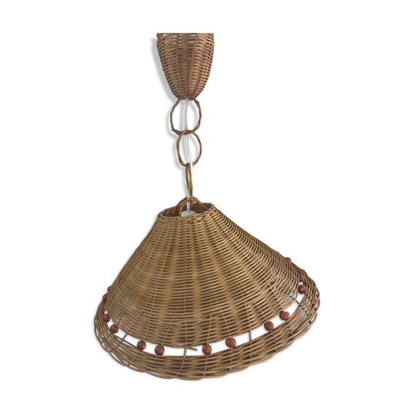 Suspension en osier vintage — Beyit