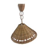 Vintage wicker pendant light