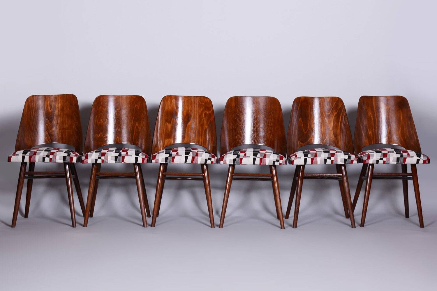Mid-Century Chairs in Beech by Oswald Haerdtl, 1950s, Set of 6