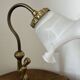 Art Deco desk lamp in bronze and brass.