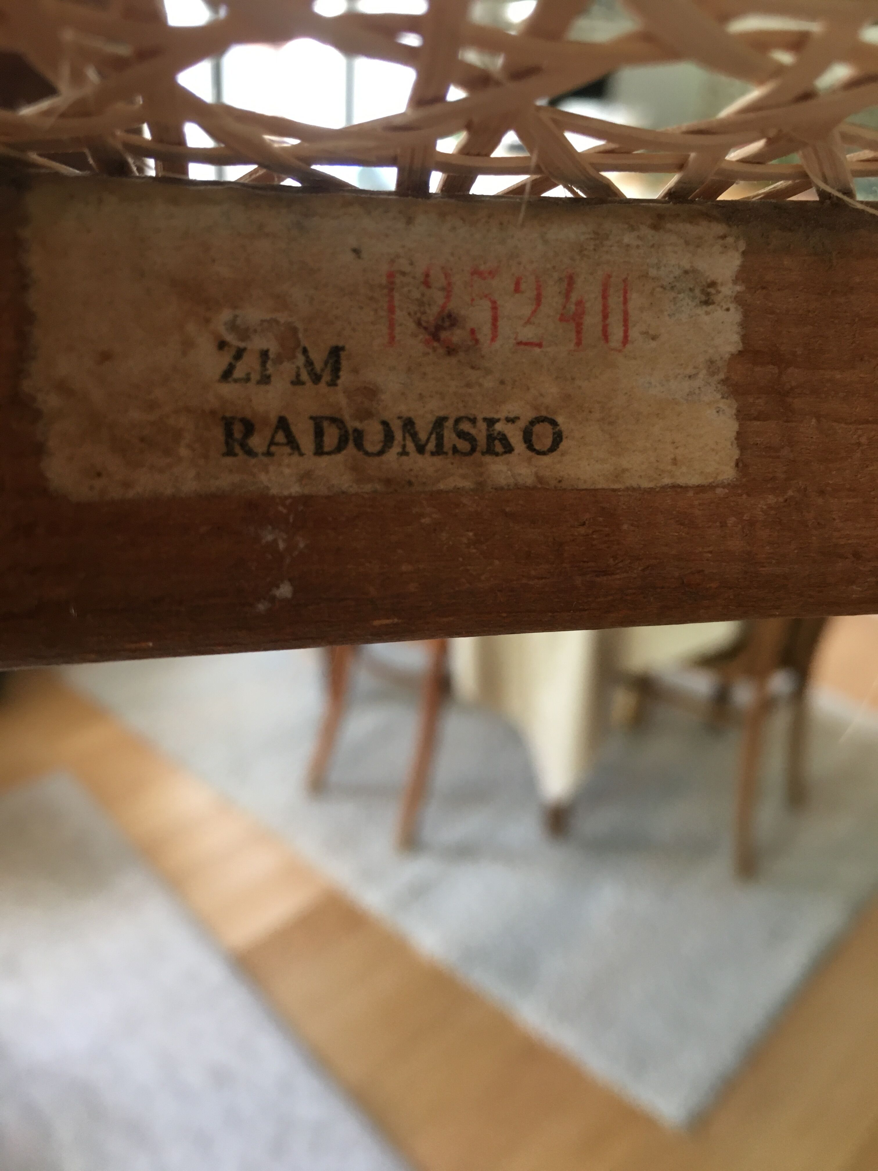 Chairs and stools bistro cannage natural and zpm randomsko