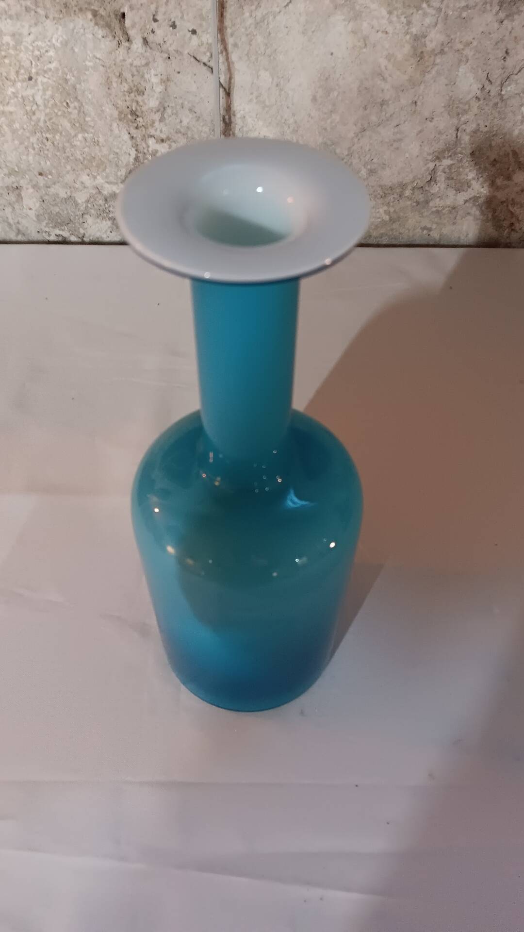 Vase Gul par Otto Brauer pour Holmegaard