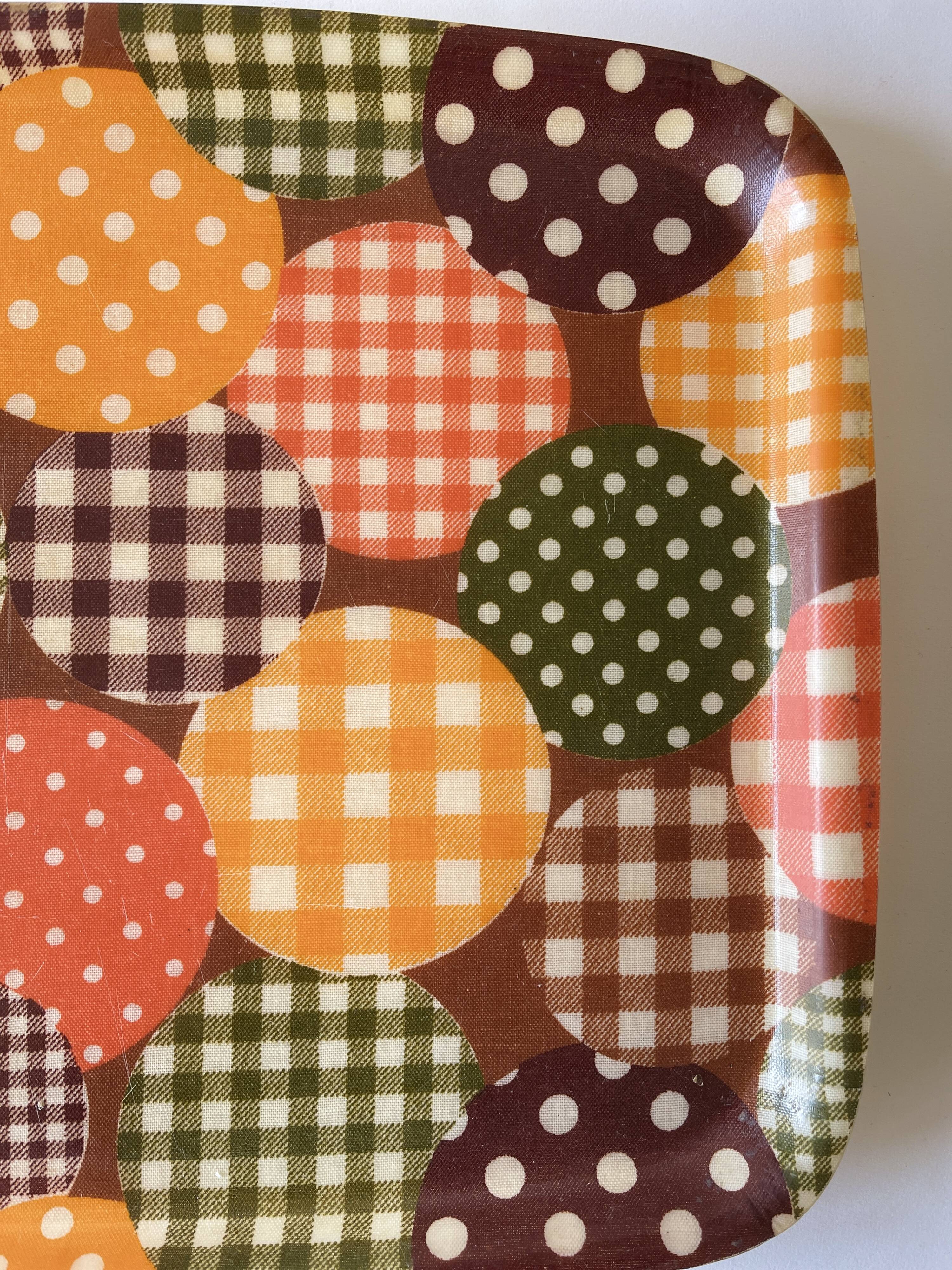 Vintage fiberglass patchwork top 70s