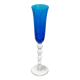 Saint Louis - Bubble. Blue champagne flute. Perfect condition