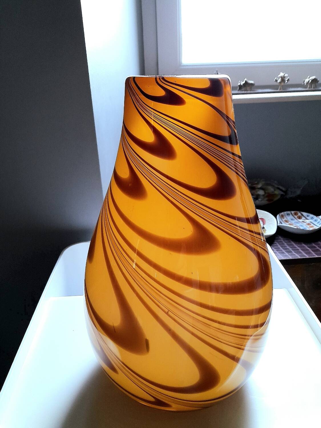 Carlo Moretti vase, Murano 1970.