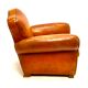 Fauteuil club cuir moustache
