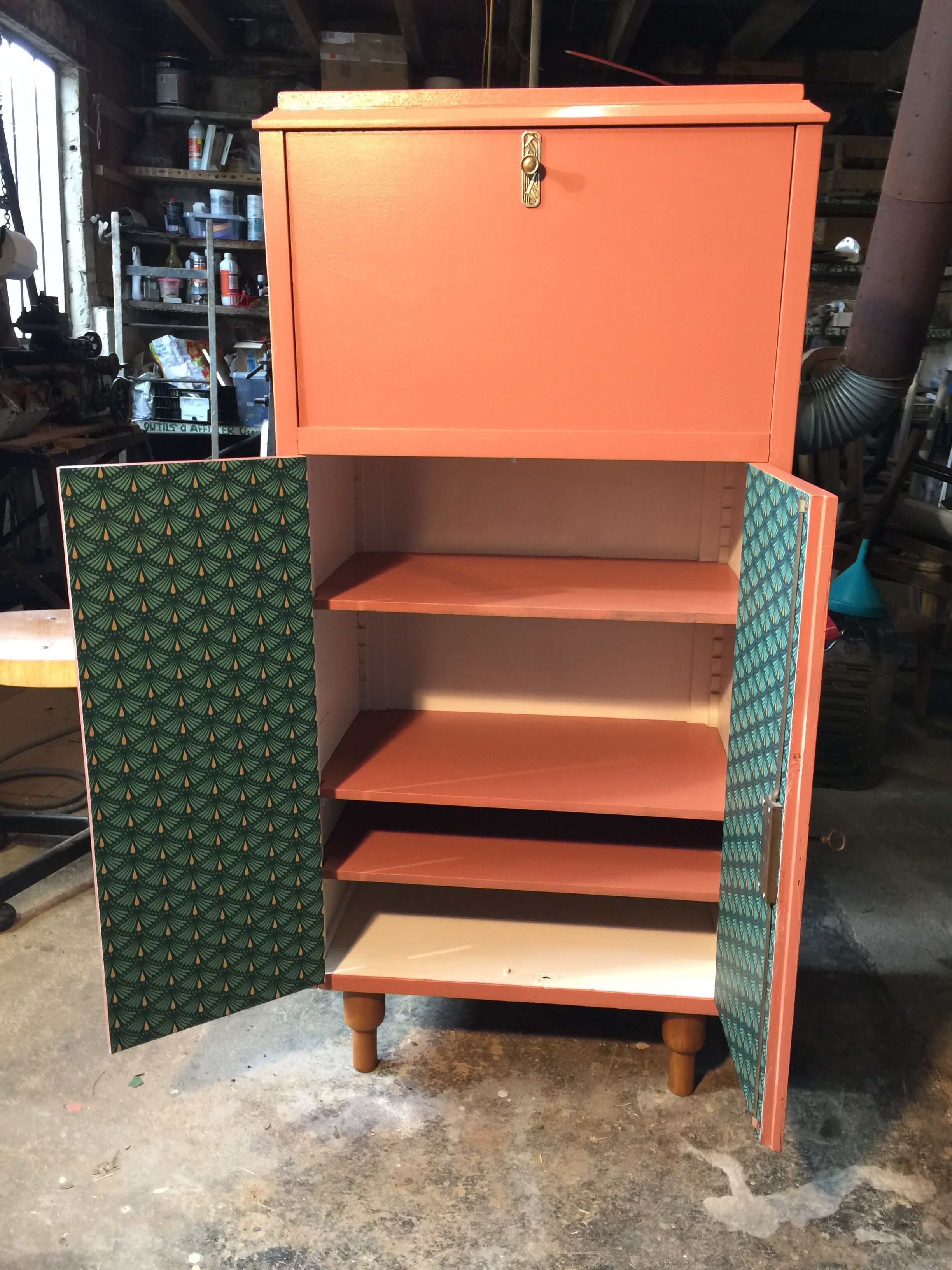 Meuble de rangement coiffeuse