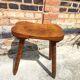 Tabouret rustique en bois massif