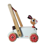 Wooden cart on wheels