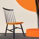 Vintage Scandinavian chair Fanett