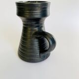Matte and glazed ceramic vase