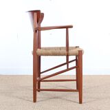 Pair of Scandinavian armchairs in 317 model in teak