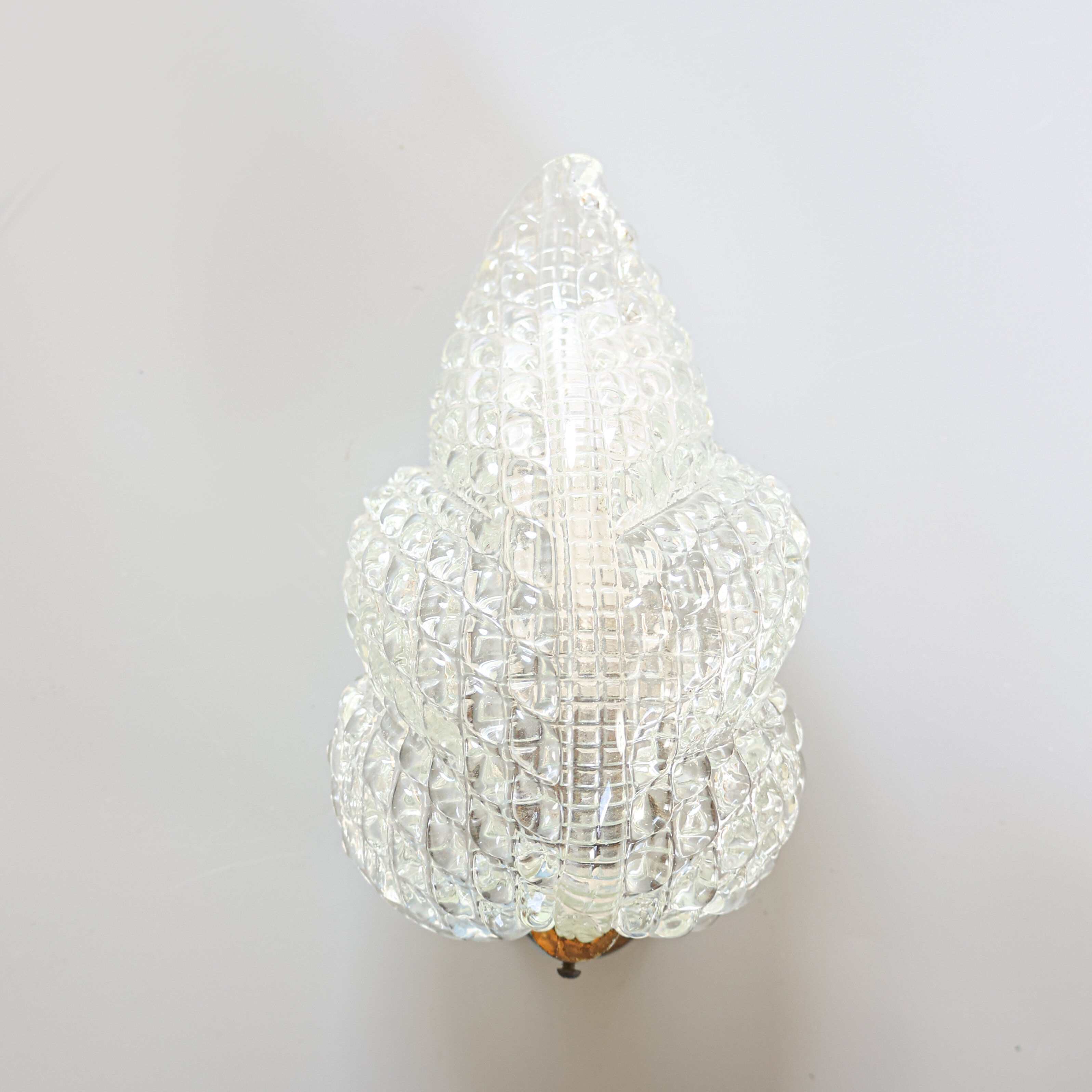 Vintage Barovier & Toso sconce, 1940s.