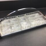Aperitif servant or appetizer, mirror tray, 50s