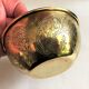 Set of 3 bowls in orient chiseled brass