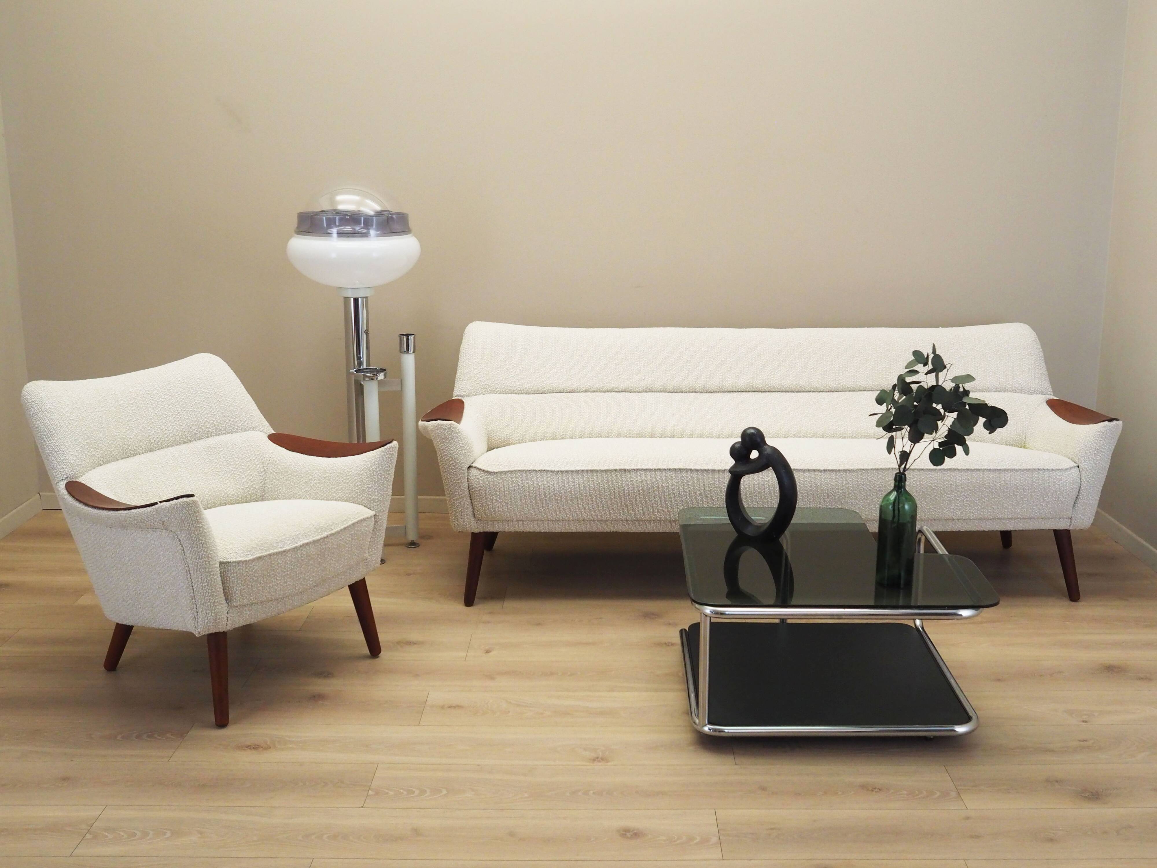 Beige living room set, Danish design, 1970s, production: Denmark