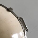 Napoleon III cake dish flowers of violet faience iron earth